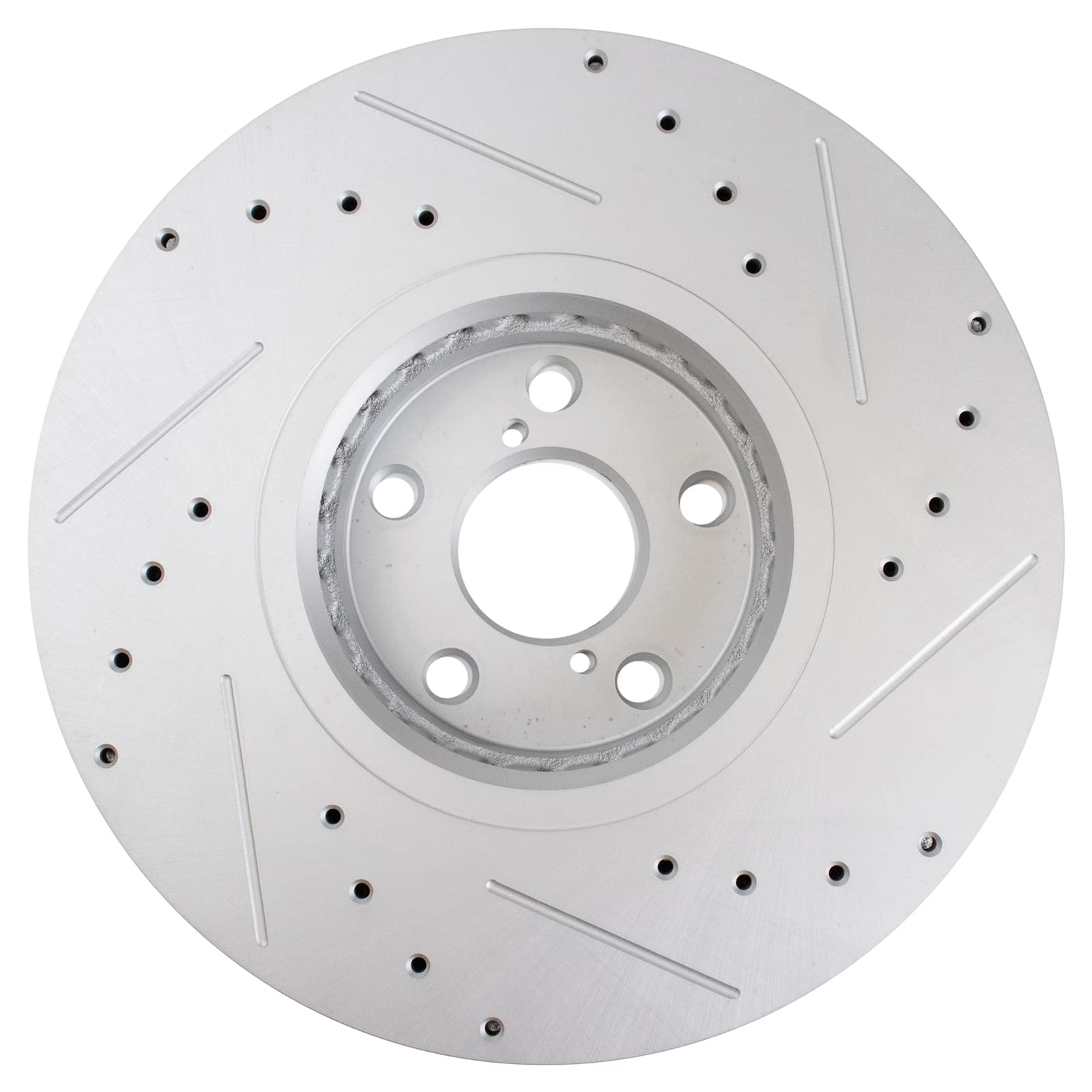 Trq Front Performance Brake Rotors Set Premium G-Coated Compatible With 2007-2011 Lexus Gs350