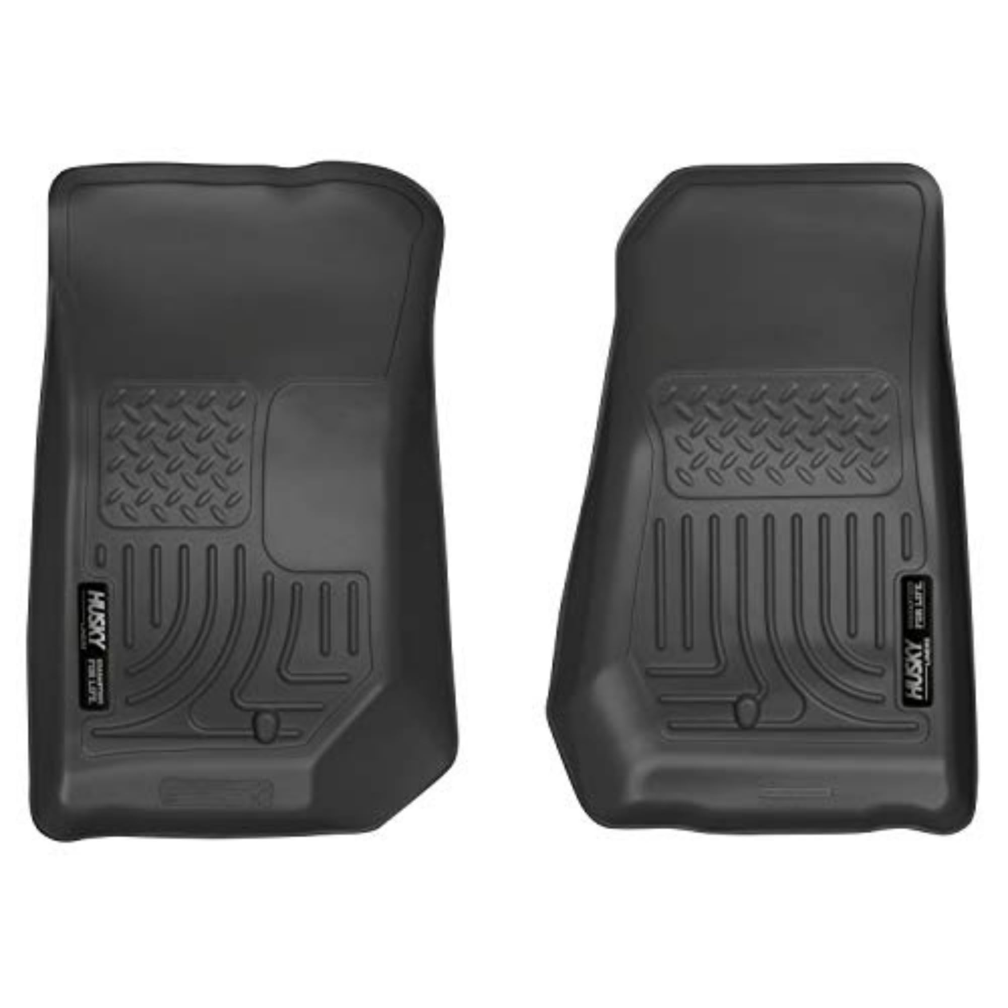 Husky Liners Weatherbeater Floor Mats | Fits 2007-2013 Jeep Wrangler Jk | Front Row, 2-Pc Black - 18021