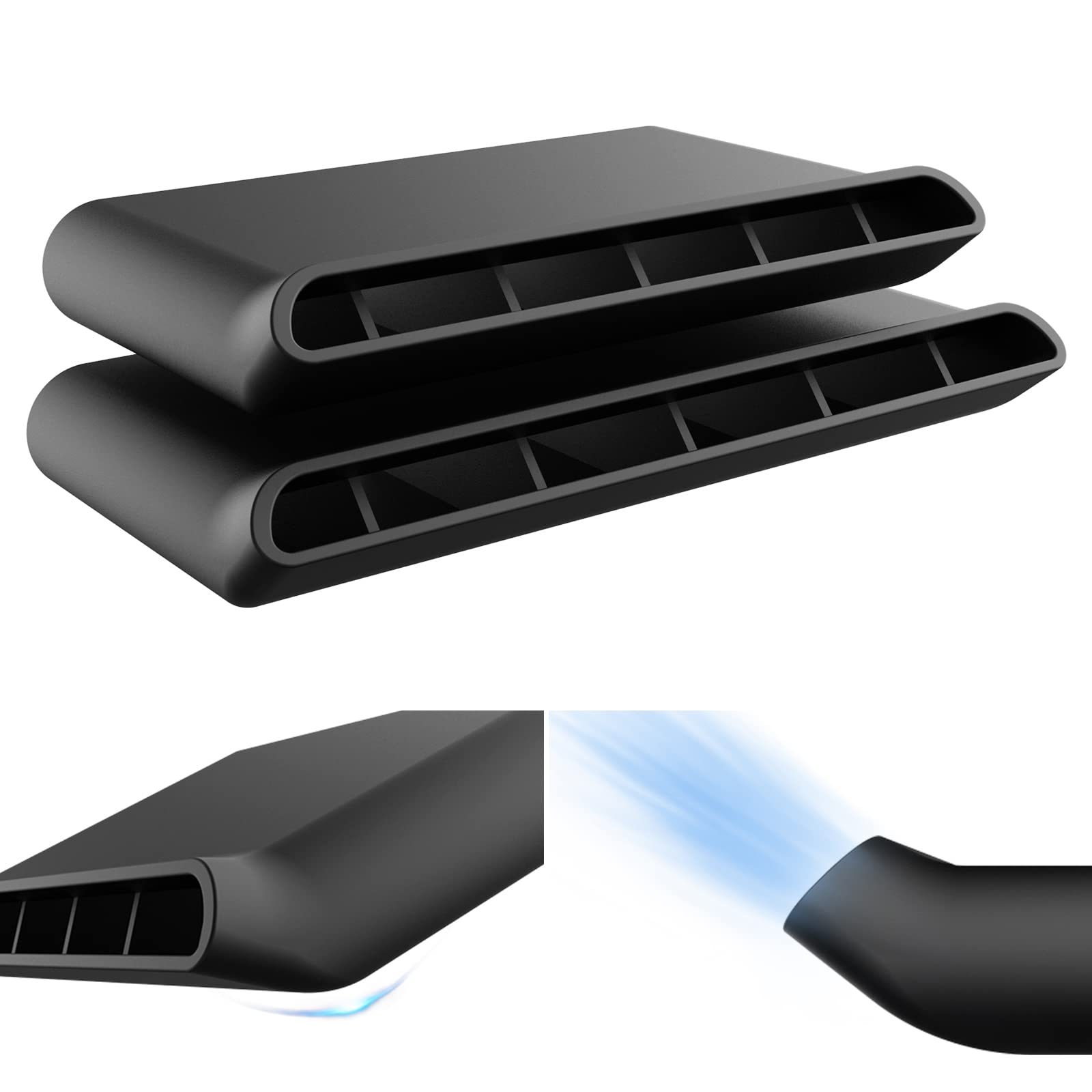 Oxilam Under Seat Vent Deflectors For Chevrolet Chevy Silverado And Gmc Sierra 2014 2015 2016 2017 2018 2019, Rear Ac Vent Directional Deflectors For Rear Passenger