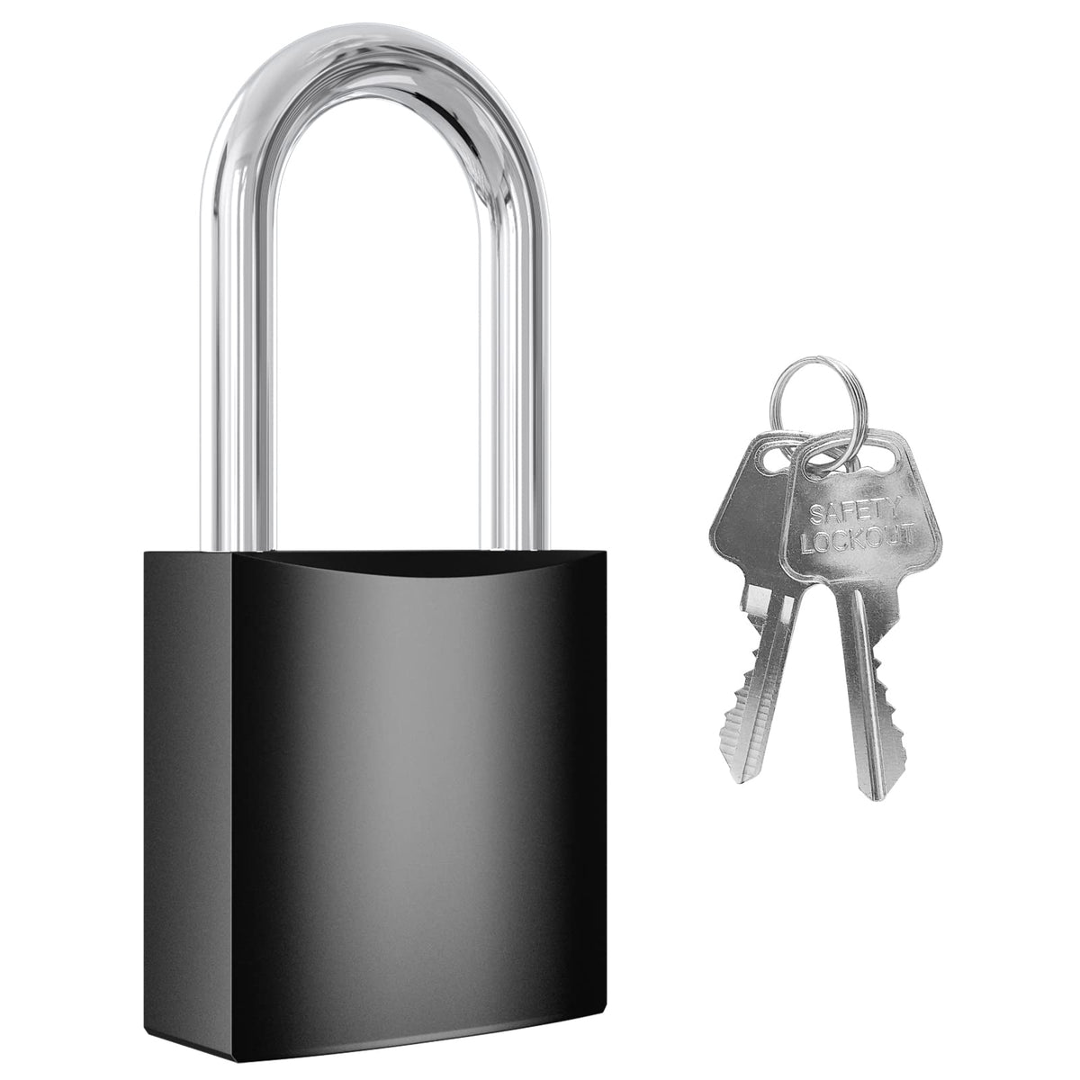 Diyife Locks With Keys, [Aluminum Lock, Waterproof] Locker Lock, Pad Lock Outdoors, Padlock With 2 Keys, Locks For School Gym Locker, Office, Garage, Shed, Fence, Warehouse (Black)