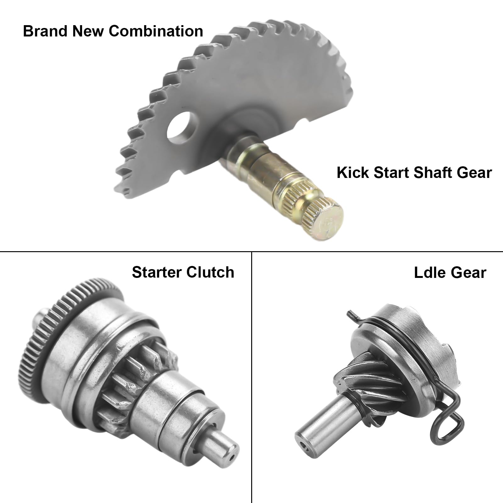 Gy6 Start Gear + Kick Start + Gear Shaft Pedal Kit Fits For Gy6 49Cc 50Cc 139Qmb Engine Moped Atv Scooters Roketa Taotao Jonway With 4 Stroke Engine