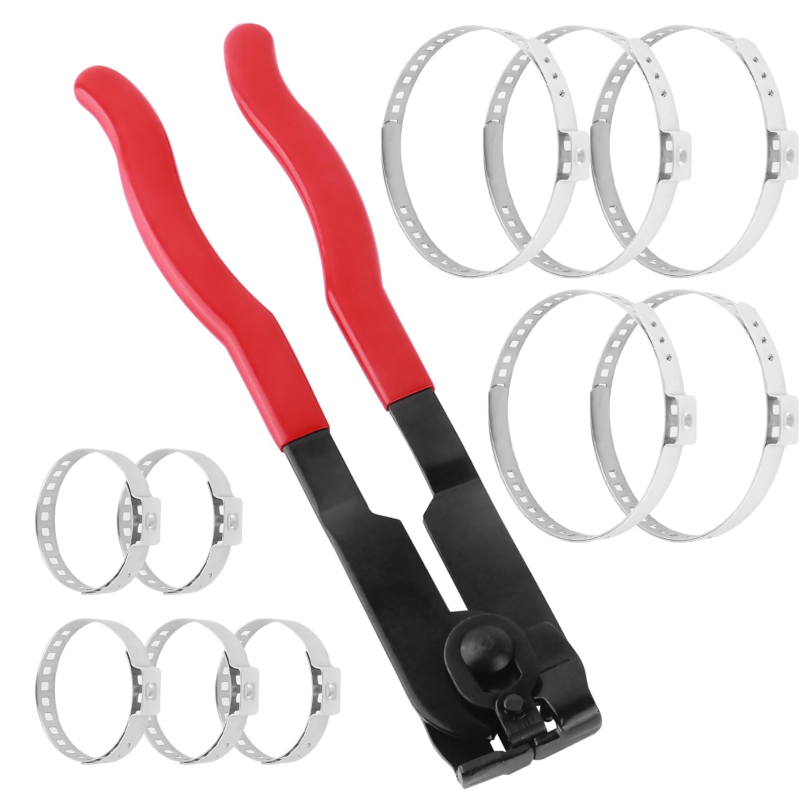Purthog Car CV Boot Clamp Pliers Kit,Car CV Boot Clamp Tool Kit Includes Large & Small CVS Boots Clamps,Sturdy Cars CVS Axle Boo
