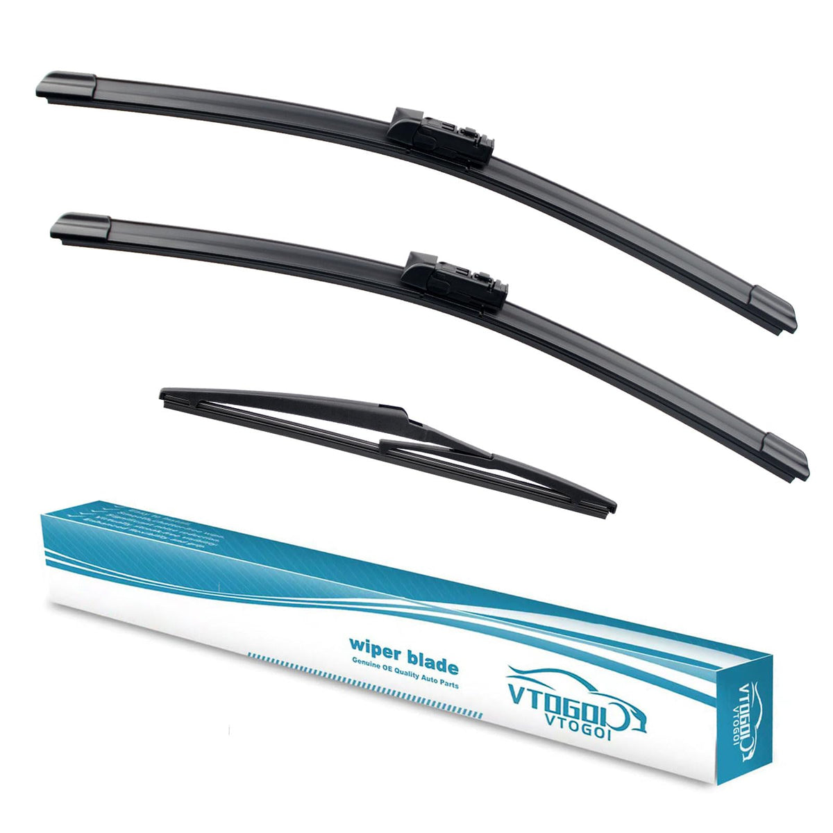 Vtogoi Wiper Blades With Rear Wiper Blades Set For 2015-2017 Lexus Nx200T,Automotive Replacement Windshield Wiper Blades, That M