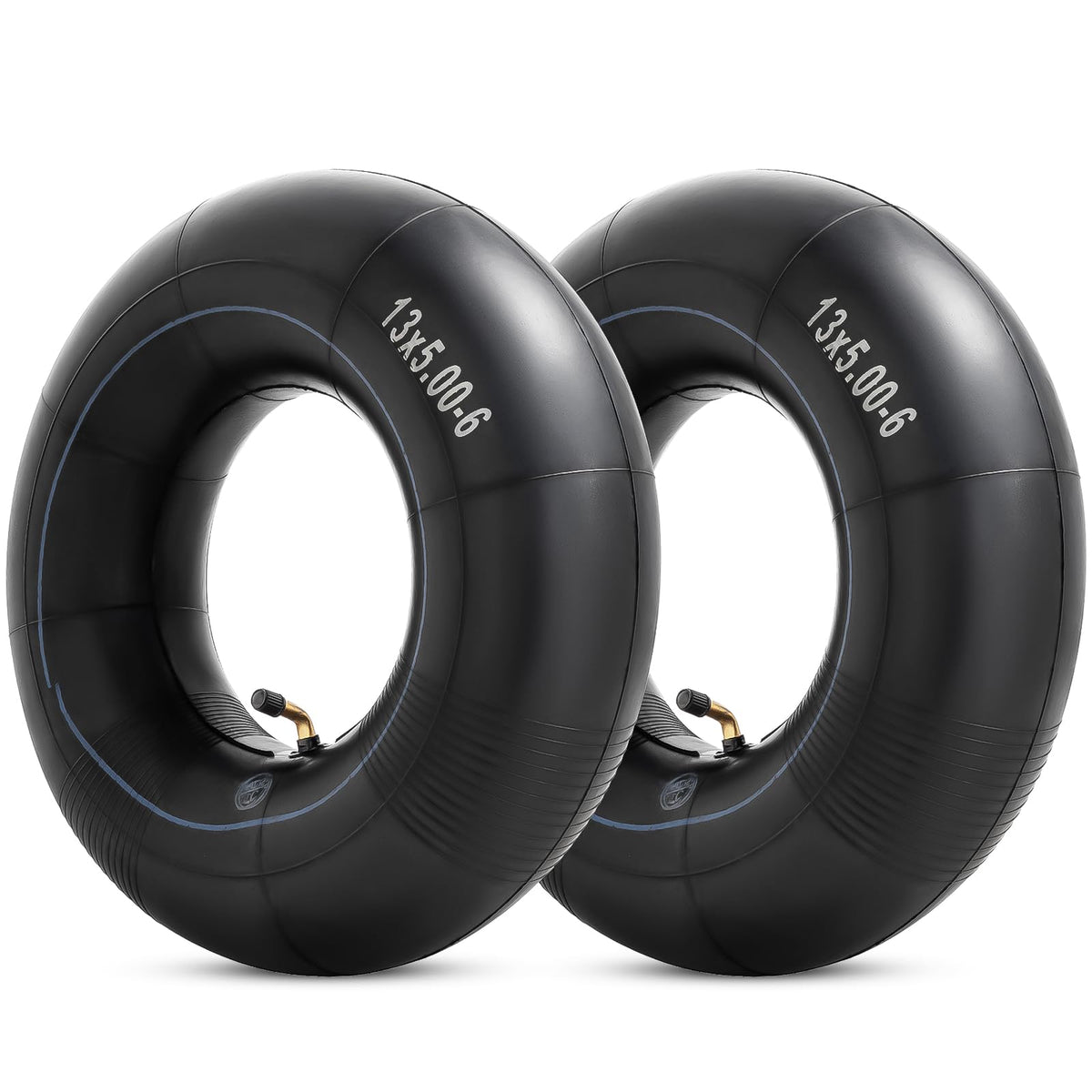 Yeyouc Heavy Duty 13X5.00-6'' Inner Tubes, Exact Replacement 5.00-6/4.00-6 Tire Tube With Tr87 Bent Valve Stem For Razor Dirt Qu