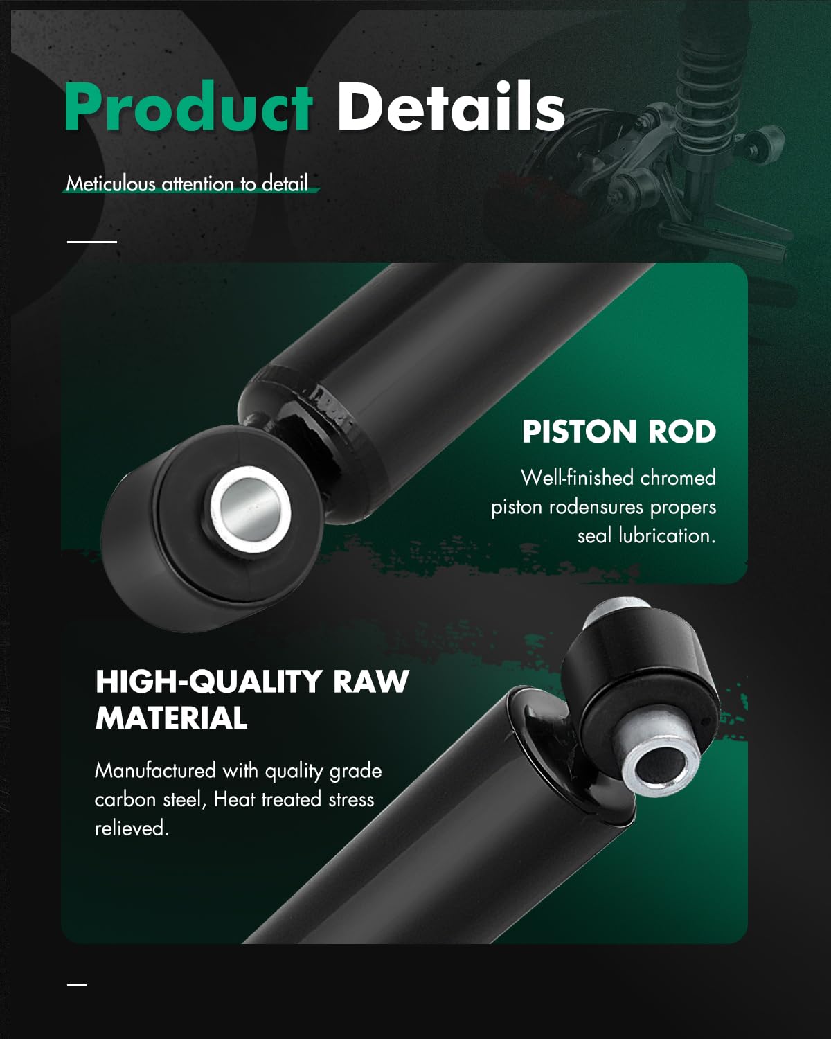 Shocks,Scitoo Rear Pair Gas Struts Shock Absorbers Fit For 2001 2002 2003 2004 2005 2006 2007 2008 2009 2010 For Chrysler Pt Cru