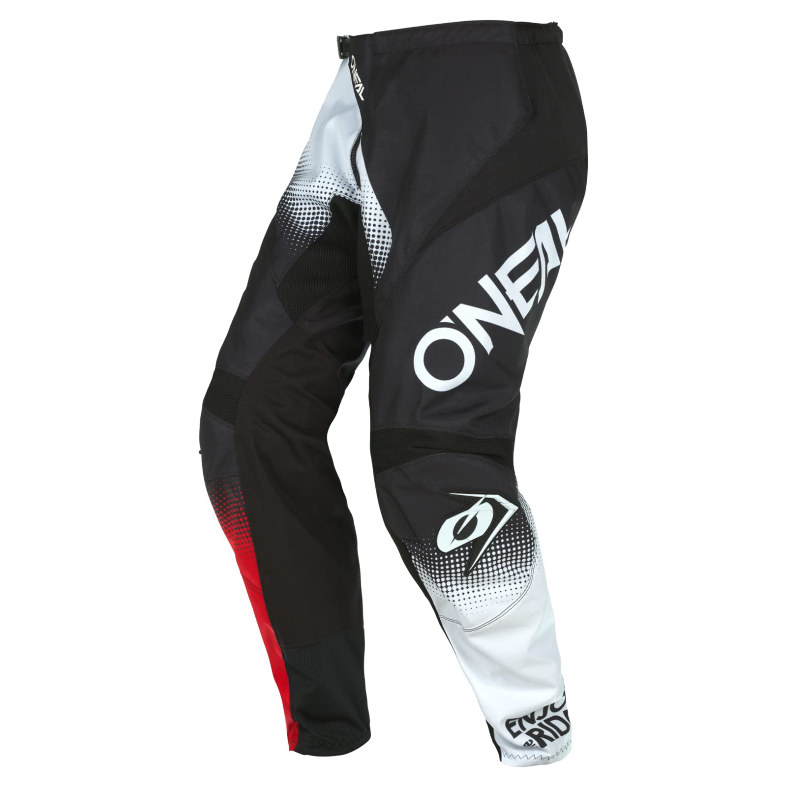 O'Neal Mens Snug Fit Element Racewear Pants, Black/White/Red, 42 Us