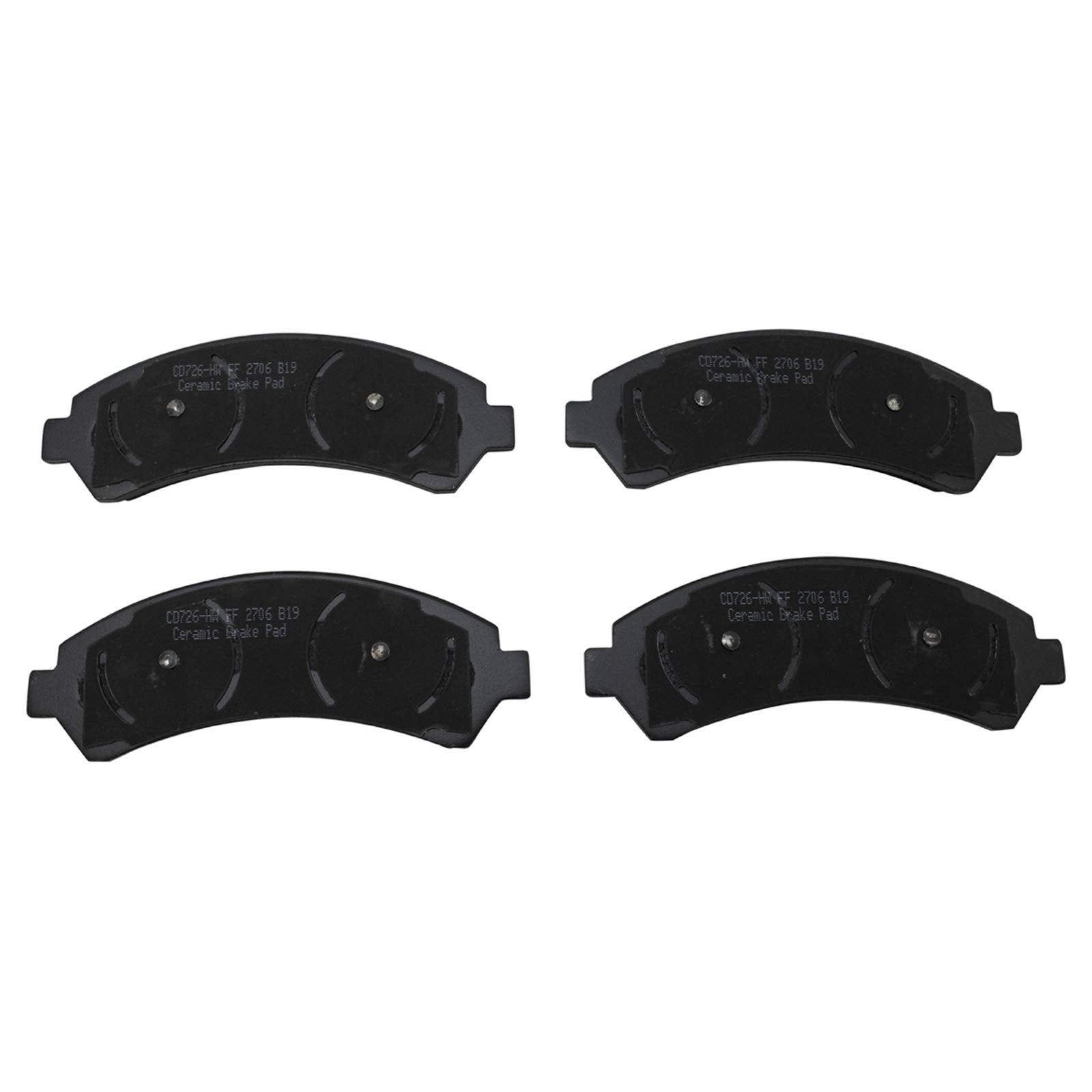 TRQ Front Brake Pads Ceramic Compatible with 1997-2005 Chevrolet Blazer 1998-2004 S10 1997-2001 GMC Jimmy Sonoma 1998-2000 Isuzu