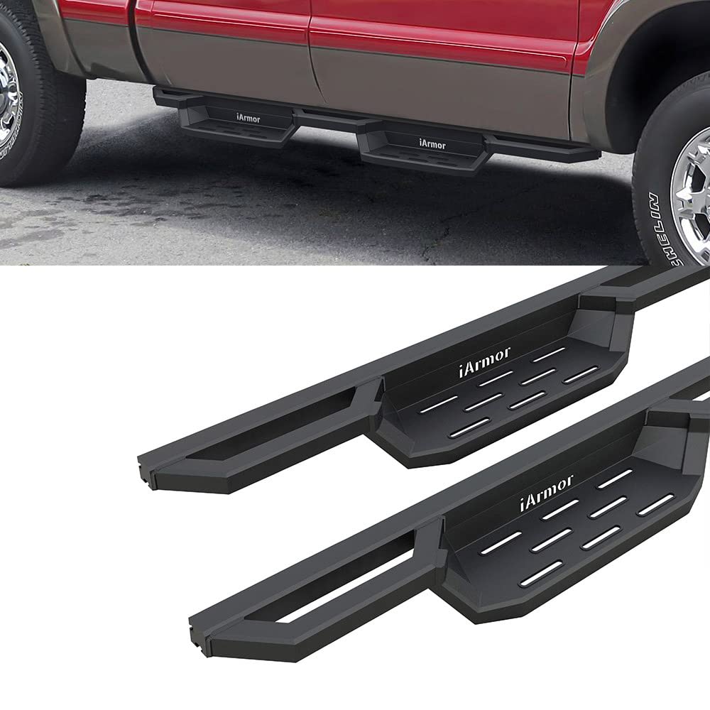 Hd Ridez Pocket Drop Steps Armor Compatible With Ford F250 F350 Super Duty 1999-2016 Crew Cab (Nerf Bar Side Steps Side Bars)