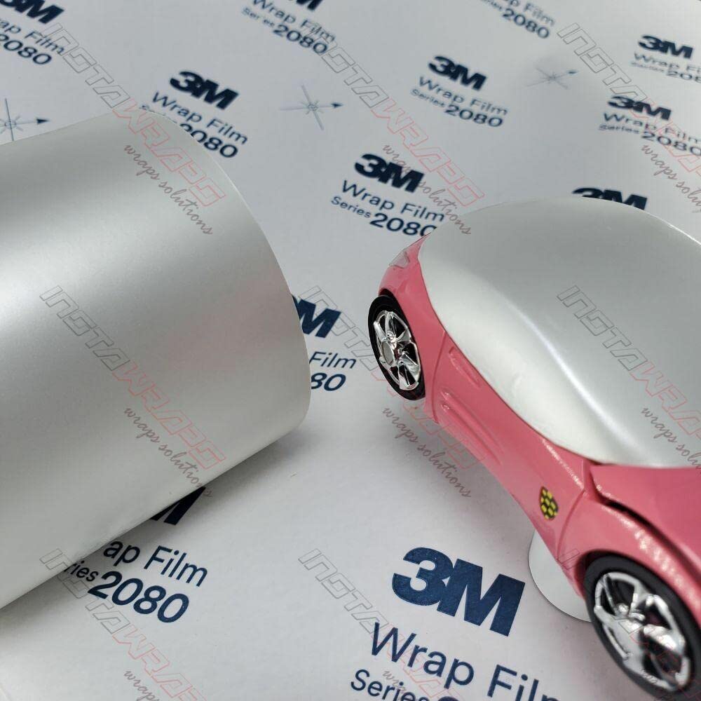 3M 1080 SP10 SATIN PEARL WHITE 5ft x 2ft (10 Sq/ft) Car Wrap Vinyl Film