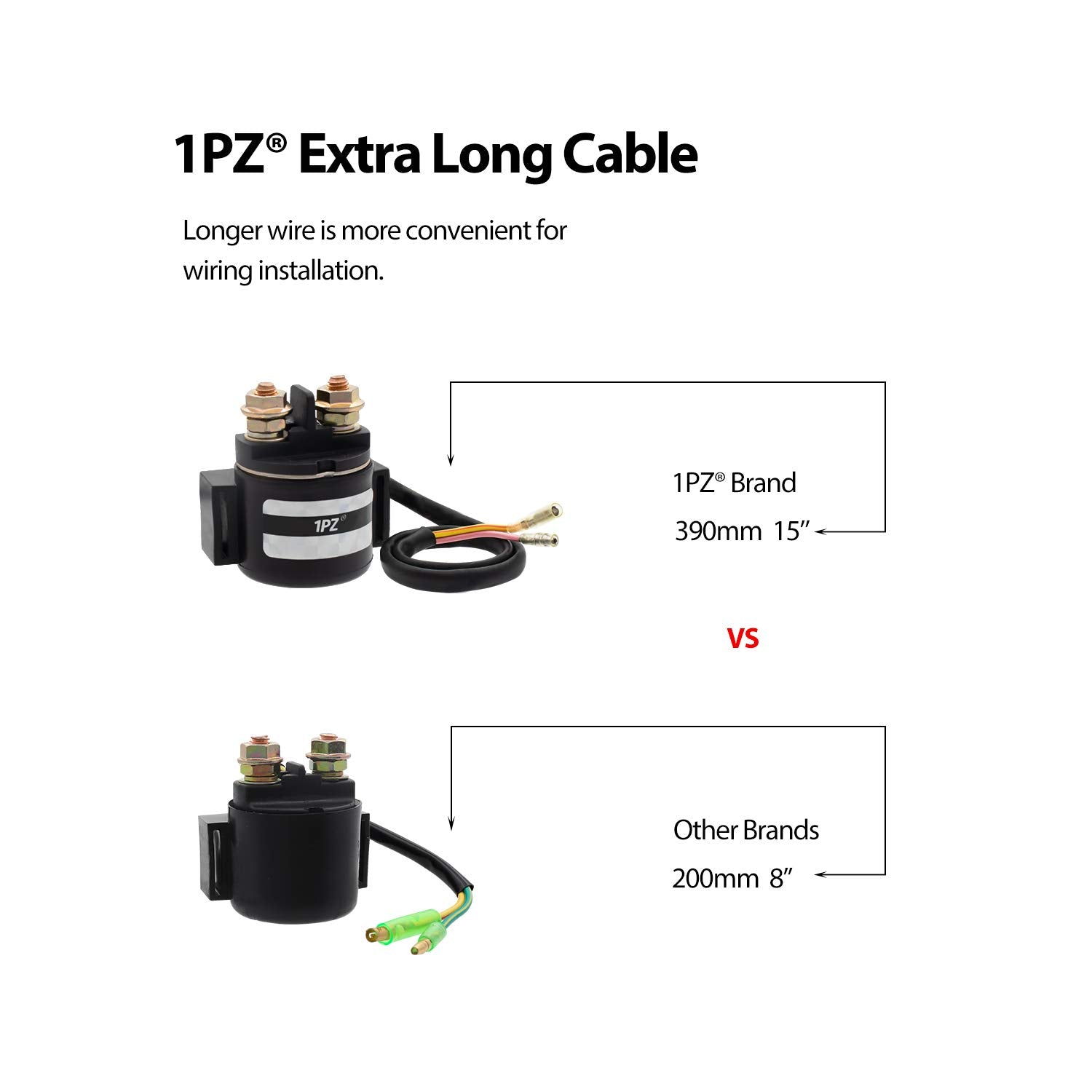 1Pz H35-S01 Premium Starter Solenoid Relay Replacement For Honda Trx250 Trx 250Te 250Tm Fourtrax Recon Atv 1997-2020