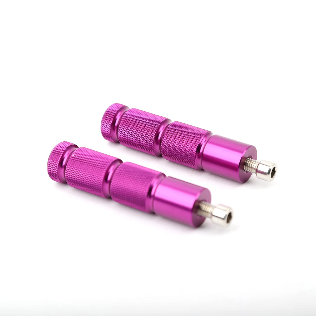 Minho Purple CNC Universal Motorcycle Bicycle Foot Pegs M8 Rear Footrest Peg Foo WBCARB0BZ8HXWCP