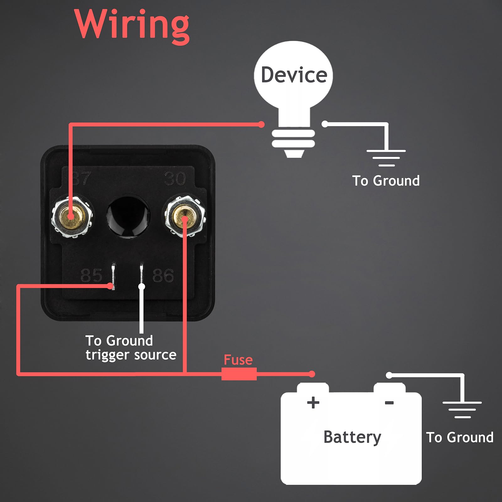Hamolar 2 Pack 12V Dc 120A Starter Relay Switch Car Heavy Duty Split Charge Continuous Duty 4 Terminal Spst Relays For Truck Boat Marine