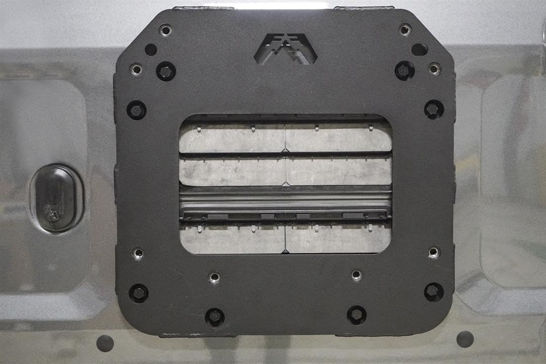 Fab Fours Fb21-Y5251T-1 Tire Carrier Relocation Bracket Fits 21-23 Ford Bronco - 2 Stage Black Powder Coated