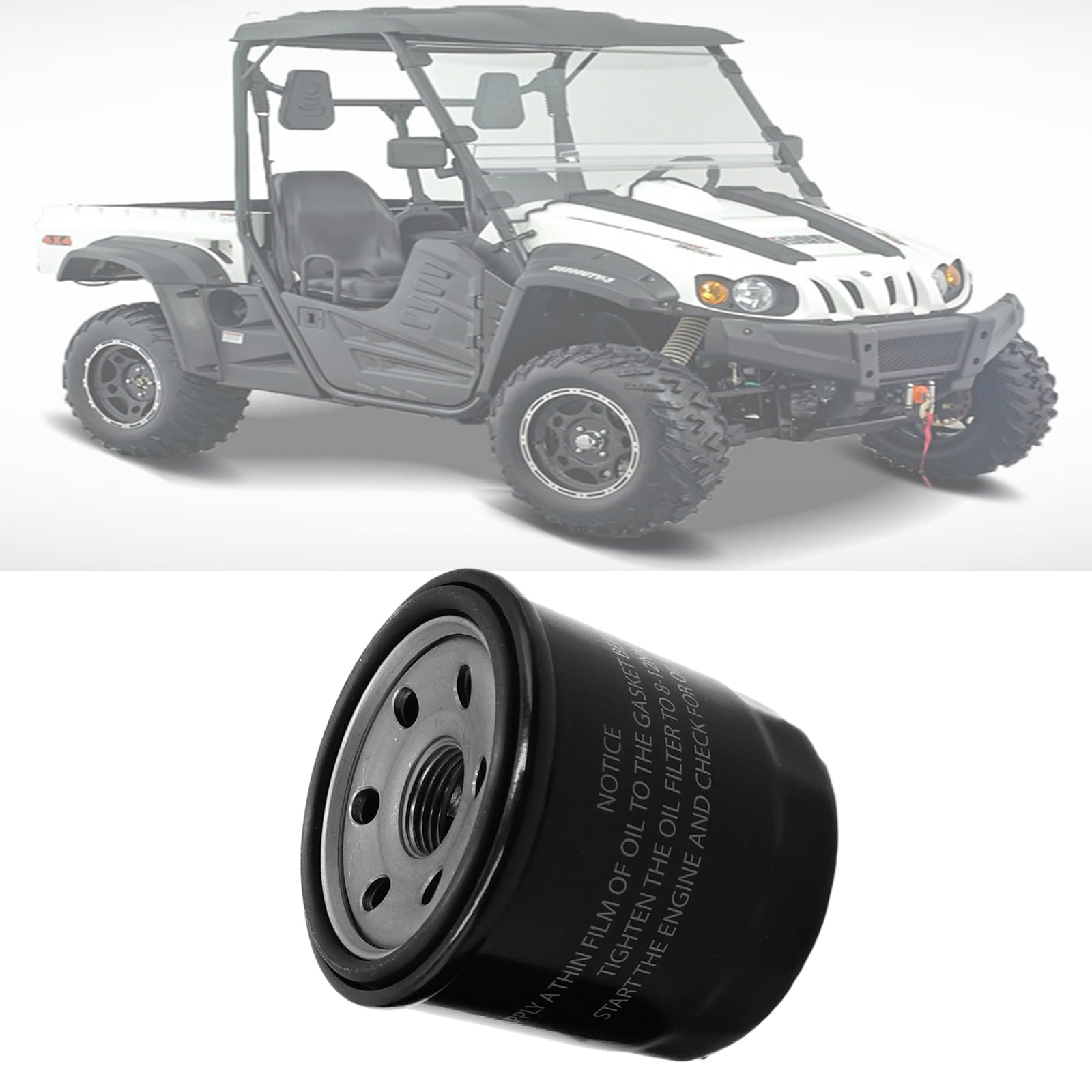 Hisun Oil Filter Compatible With Hisun Sector 250,400,450,500,550,700,750 Utv Atv,Axis 500 700,Msu 500 700,Colemen Ut400 500 700,Cub Cadet Challenger Part Number:503-01156,15200-003-0000