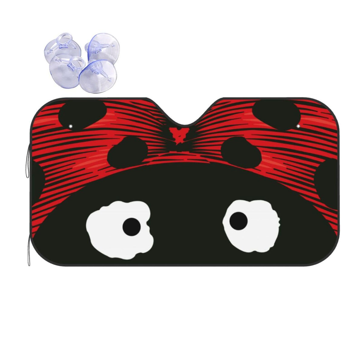 Cute Coccinellidae Car Sun Shade Windshield Sunshade Foldable Front Window Shield Cover for Truck SUV