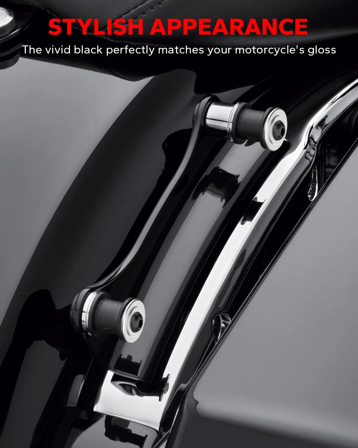 Amazicha Vivid Black 4 Point Docking Hardware Kit Compatible For Harley Davidson Touring Street Glide Electra Glide Road King Road Glide 2014 2015 2016 2017 2018 2019 2020 2021 2022 2023 2024