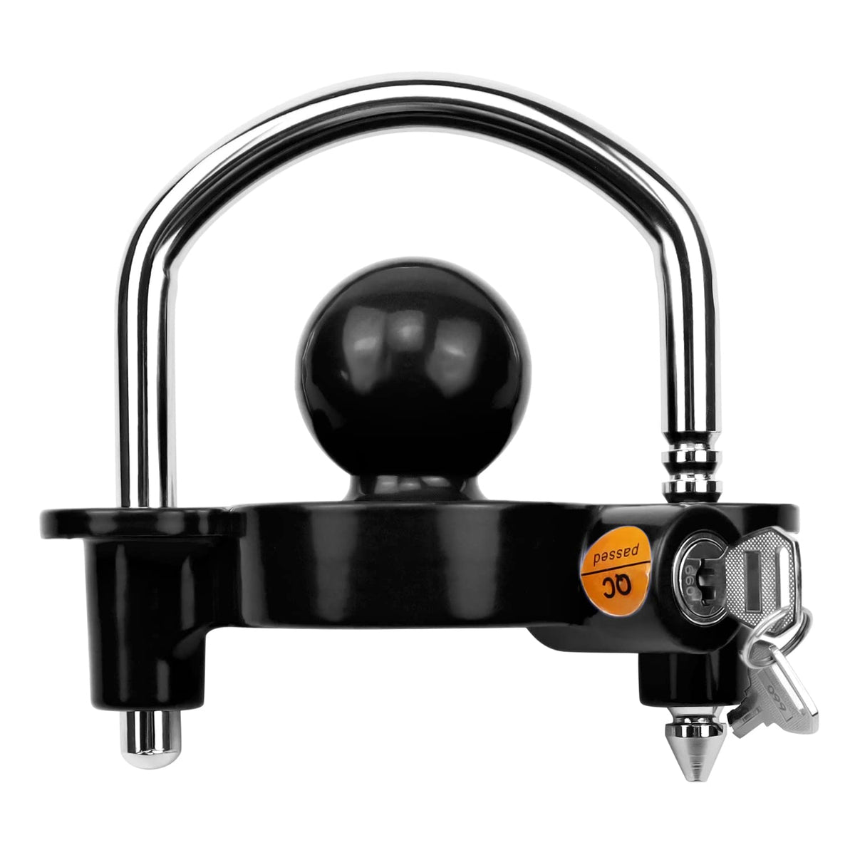 Cenipar Trailer Hitch Tow Ball Coupler Security Adjustable Lock U-Shape,Heavy-Duty Steel Fits 1-7/8