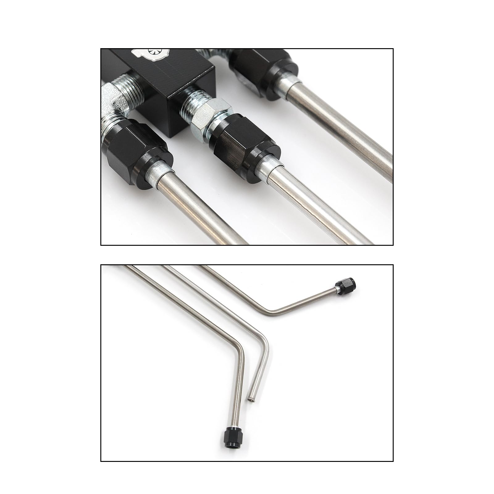 Mscrp An4 Fuel Brake Line,Ls Coolant Crossover Steam Vent Kit Ls Stainless Coolant Crossover Steam Vent Kit Compatible With For