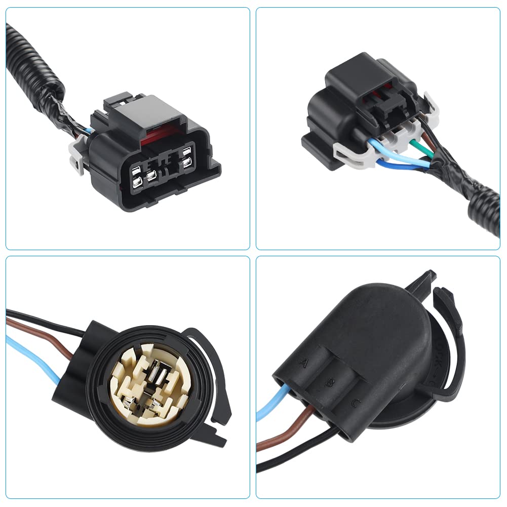 Wmphe 16531401 Driver Side Tail Light Wiring Harness Compatible With Chevy Silverado 1500 1500Hd 2500Hd 3500 2003 2004 2005 2006