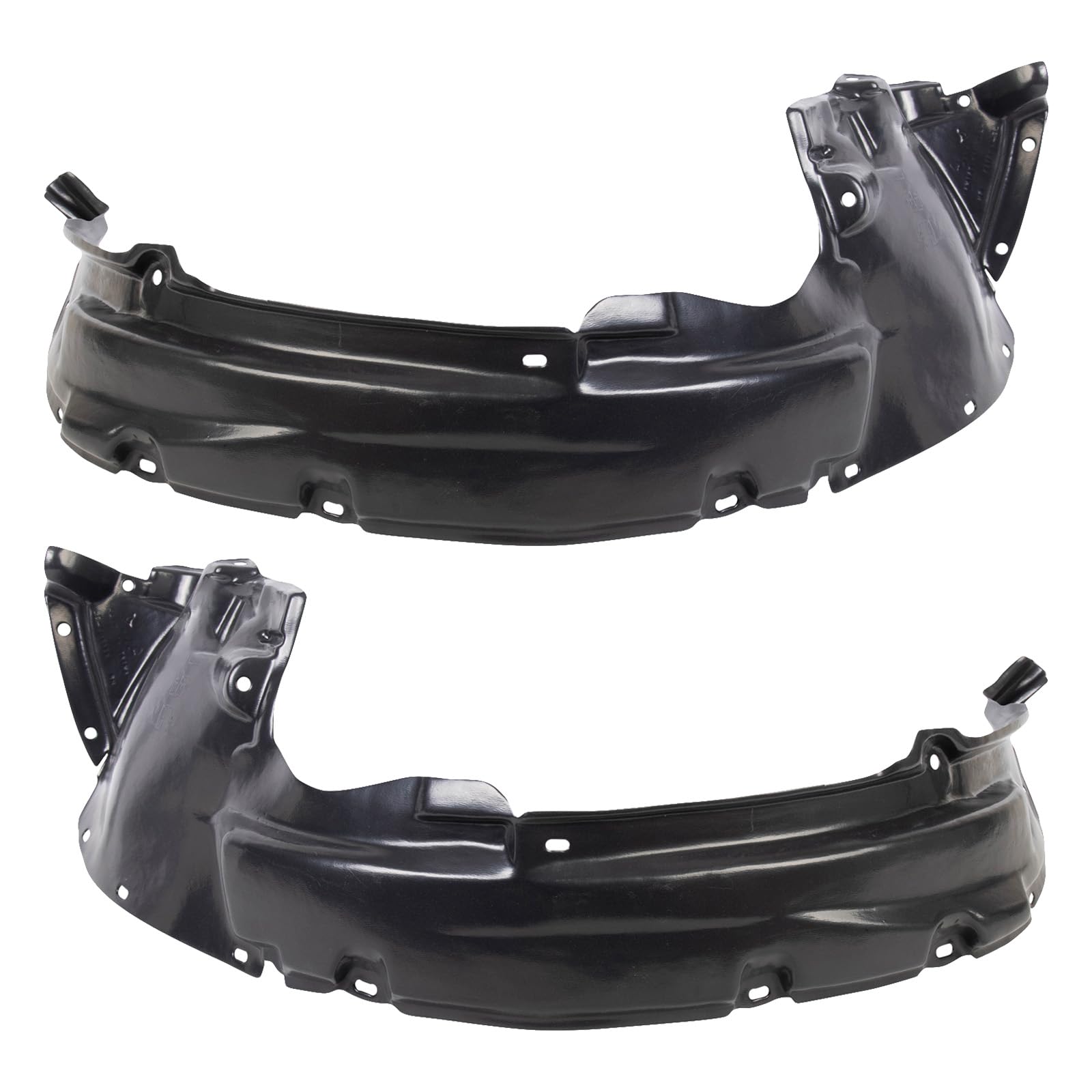 Trq Front Inner Fender Liner Set Compatible With 2006-2007 Ford Escape Fo1250126 Fo1251127