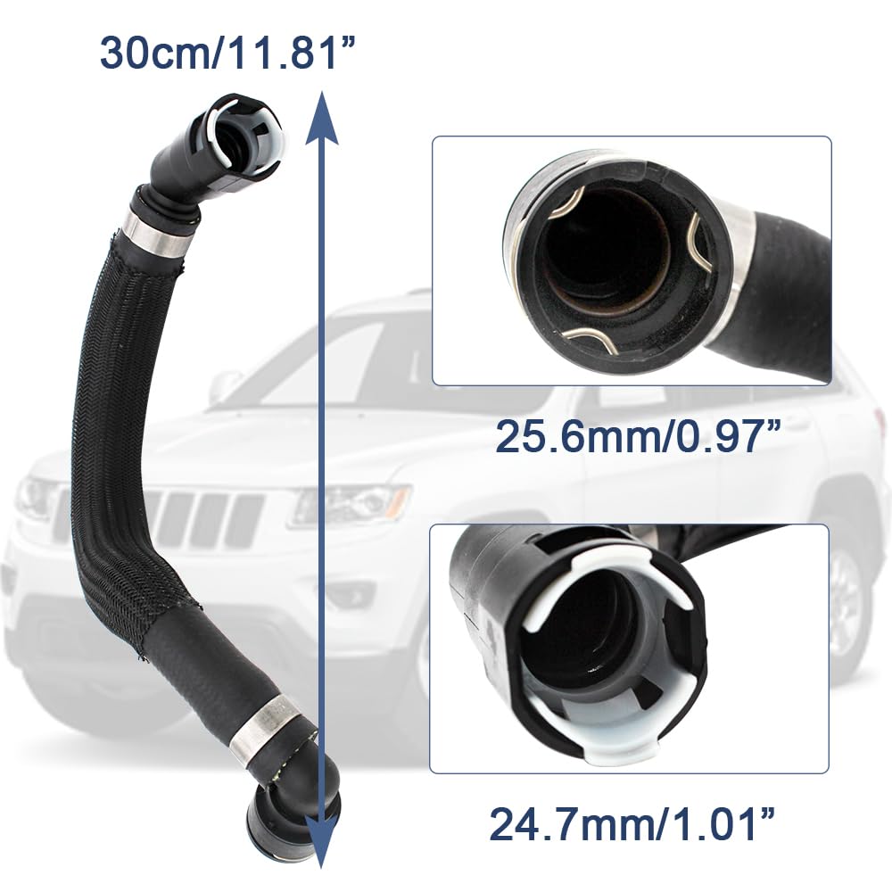 Cool Star 68199254Ab 68199254Aa Hvac Heater Hose Connector Compatible With 2014-2018 Jeep Cherokee 2.4L And Compatible With Chry