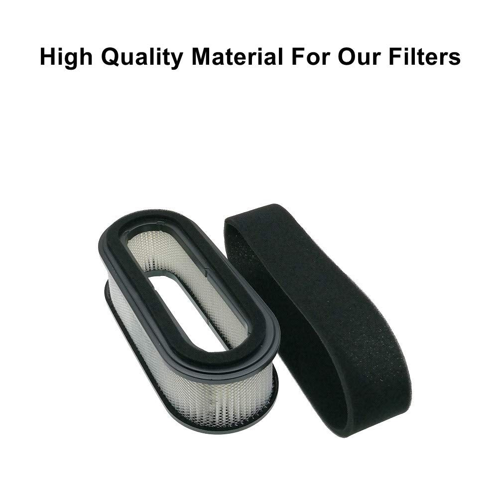 MOWFILL 11013-2115 Air Filter with 11013-2114 Pre Filter Replace for Kawasaki 11013-2205 11029-2001 11029-2017 Fits 285 320 345