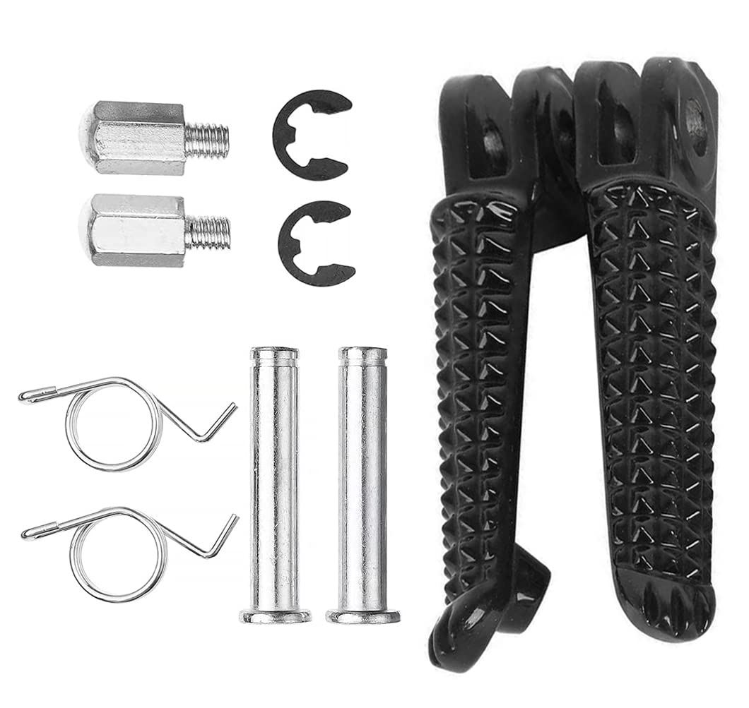 VPZMT Front Foot Pegs Footrests Pedal Fits for Yamaha YZF R1 1992-2019/YZF R1S R1M 2015-2023/Yamaha YZF R6 1999-2020/Yamaha YZF