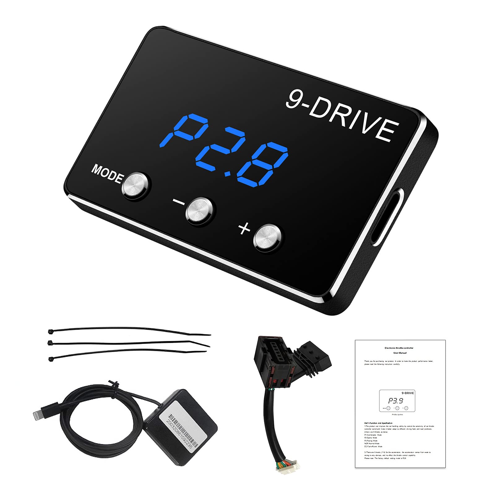 Throttle Response Controller 9 Drive Modes Smart Electronic Racing Accelerator Compatible With Ford F150 F250 Raptor Fusion Focu