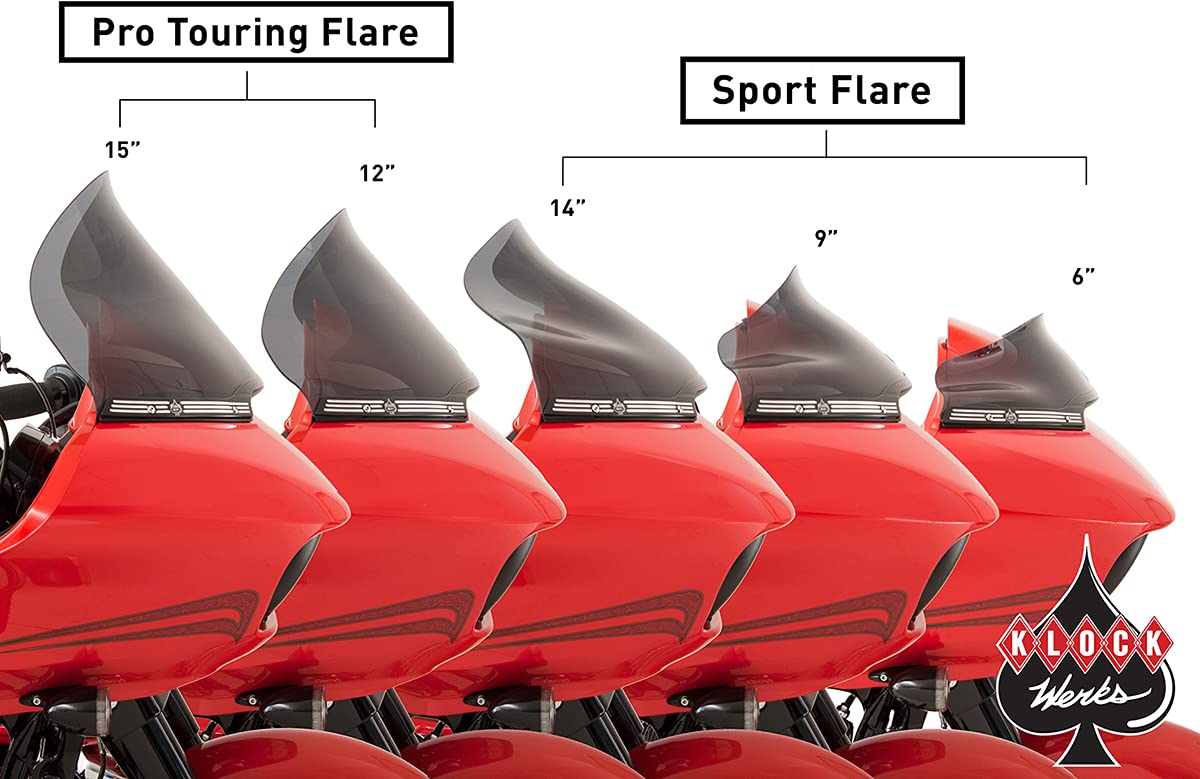 Klock Werks Flare For 1996-2013 Flh (11.5'' Clear)