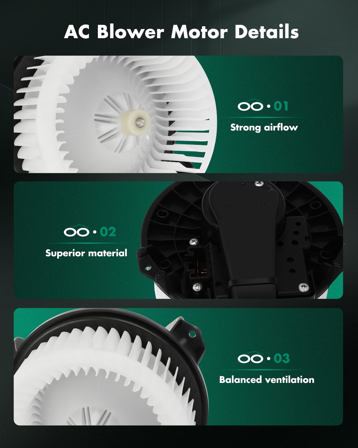 Scitoo 700308 Hvac Blower Motor Fit For 2014-2017 For Jeep Wrangler,2018 For Jeep Wrangler Jk,2014-2018 For Ram 1500,68232369Aa;