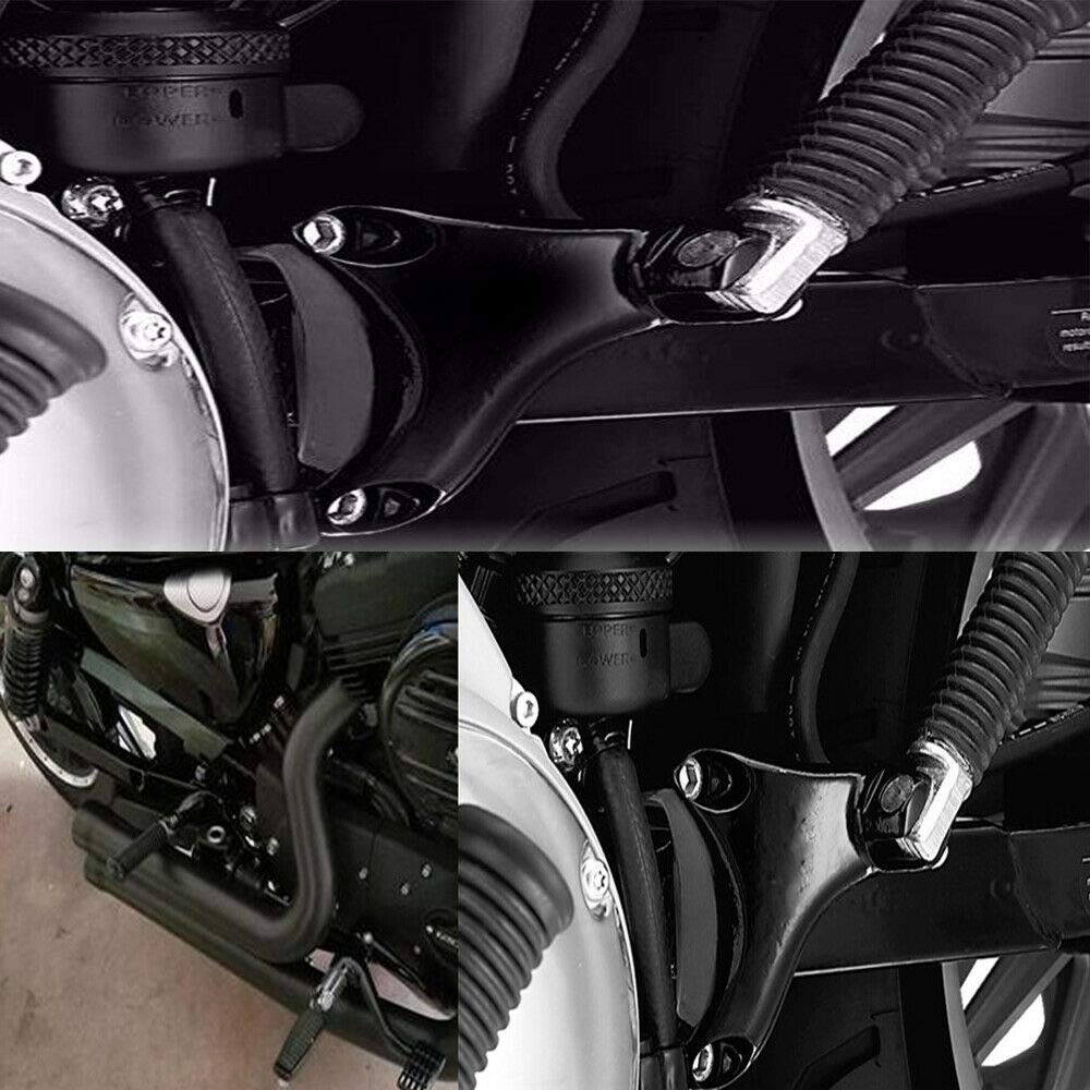 Wowtk Passenger Footpeg W/Mount Kit,Rear Passenger Footrests Pedal W/Mount Kit For Harley Sportster Forty-Eight 48 Seventy-Two 7