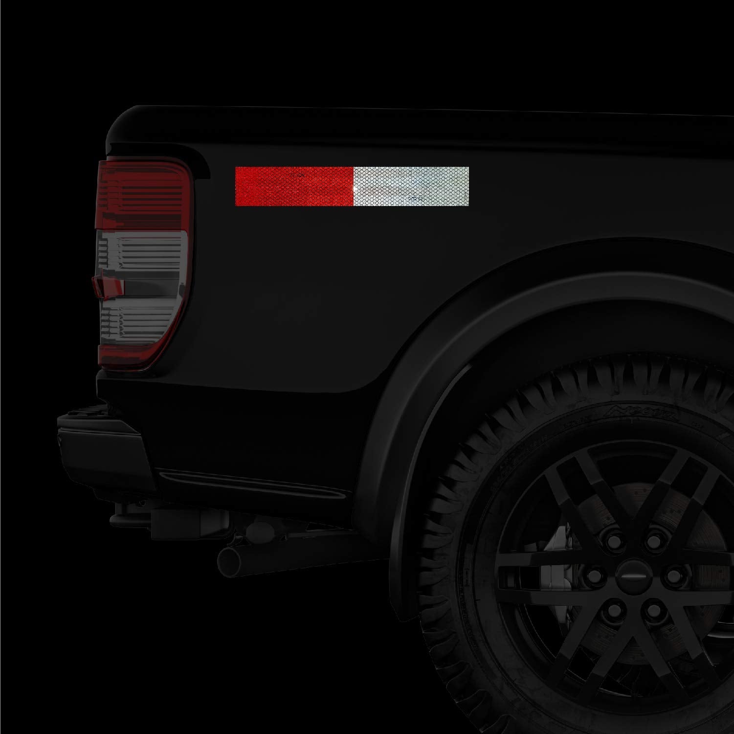 Tiresfx Reflective Magnetic Tape Conspicuity Strips Dot-C2 Approved (2 Pcs)