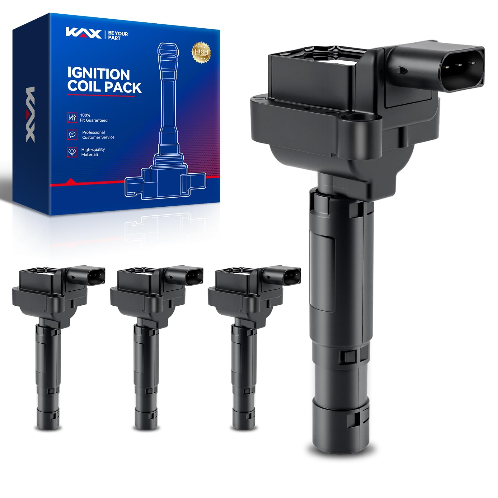 KAX UF658 Ignition Coil 4 Packs Fit for C250 2012-2015,SLK250 2012-2015