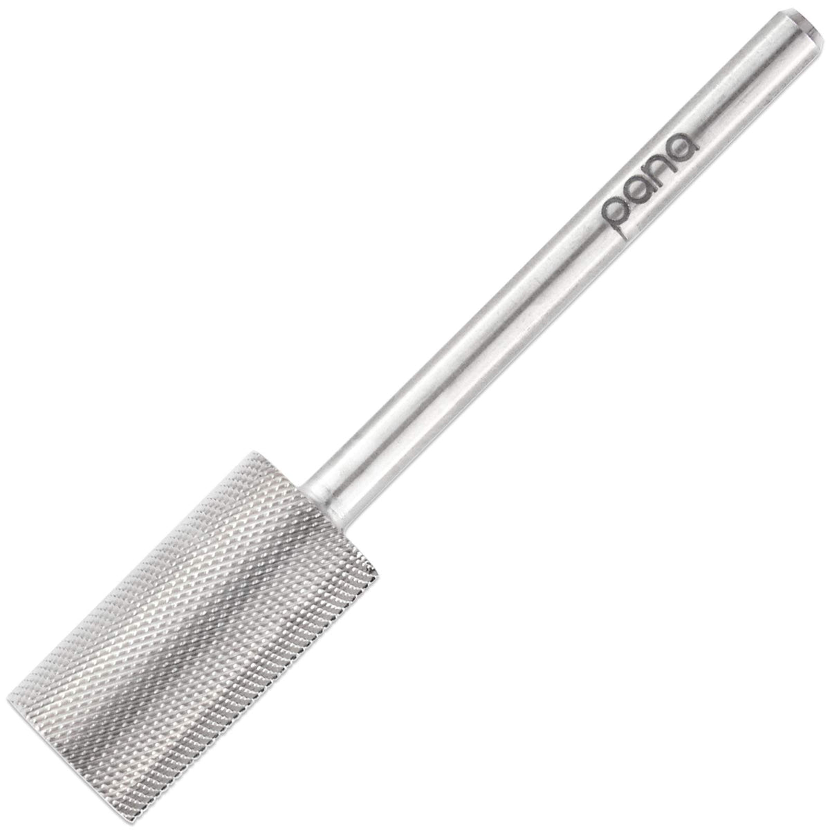 Pana Flat Top Large Barrel 332 Shank Size - (Silver, Extra Fine Grit) - Fast Remove Acrylic Or Hard Gel Nail Drill Bit For Manic