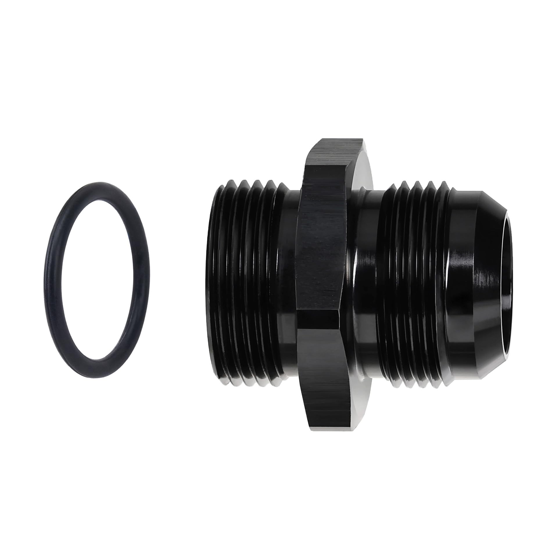 Evil Energy 16An Flare To 16An Orb Male Fuel Rail Adapter Fitting Black 2Pcs