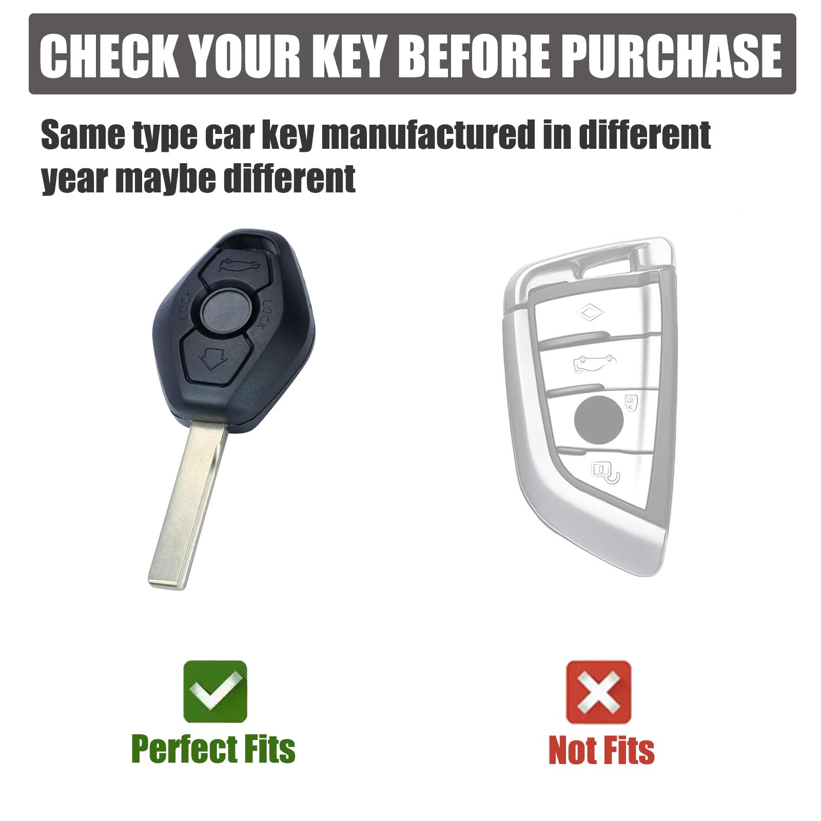 Gematay For Bmw Key Fob Cover With Keychain Lanyard, Soft Tpu Key Fob Protector Shell Compatible With Bmw 3 5 7 Series M3 M5 M6