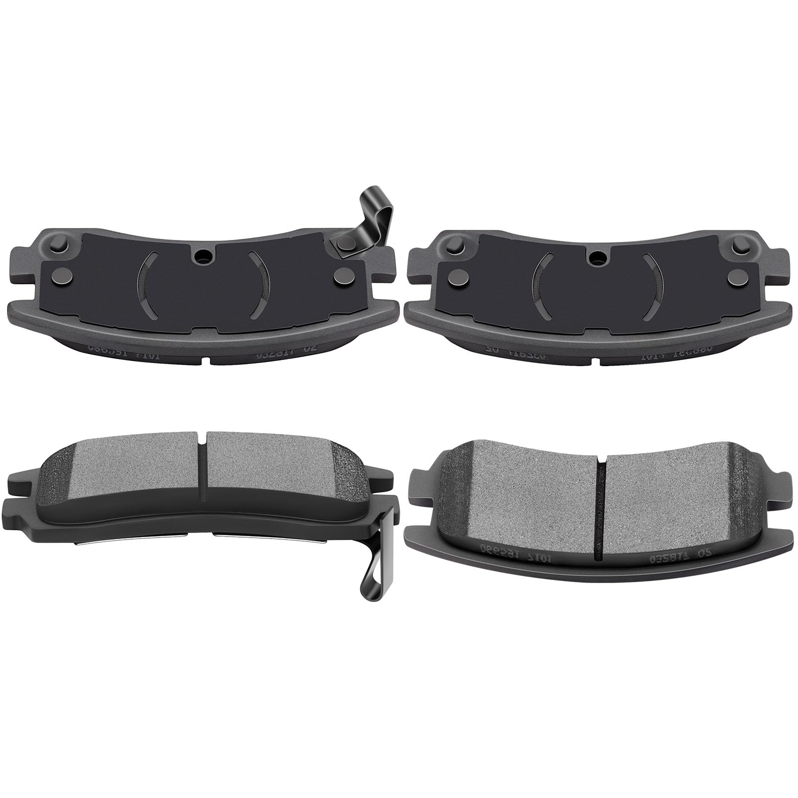 Automuto 4Pcs Rear Ceramic Disc Brake Pads Set D698 For Buick Allure Century Lacrosse Regal Rendezvous For Chevrolet Impala Mont