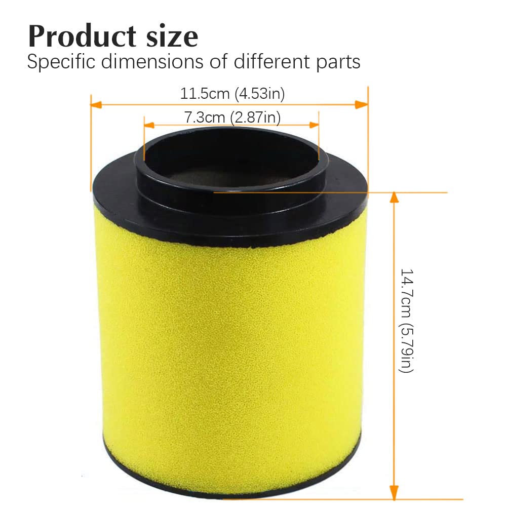 Sollon Rancher 420 17254-Hp5-600 Trx420 Air Filter For Honda Trx420Fm 4X4 Rancher 420 Trx420Fpa 4X4 At Eps Trx420Fpe Trx420Fpm 4