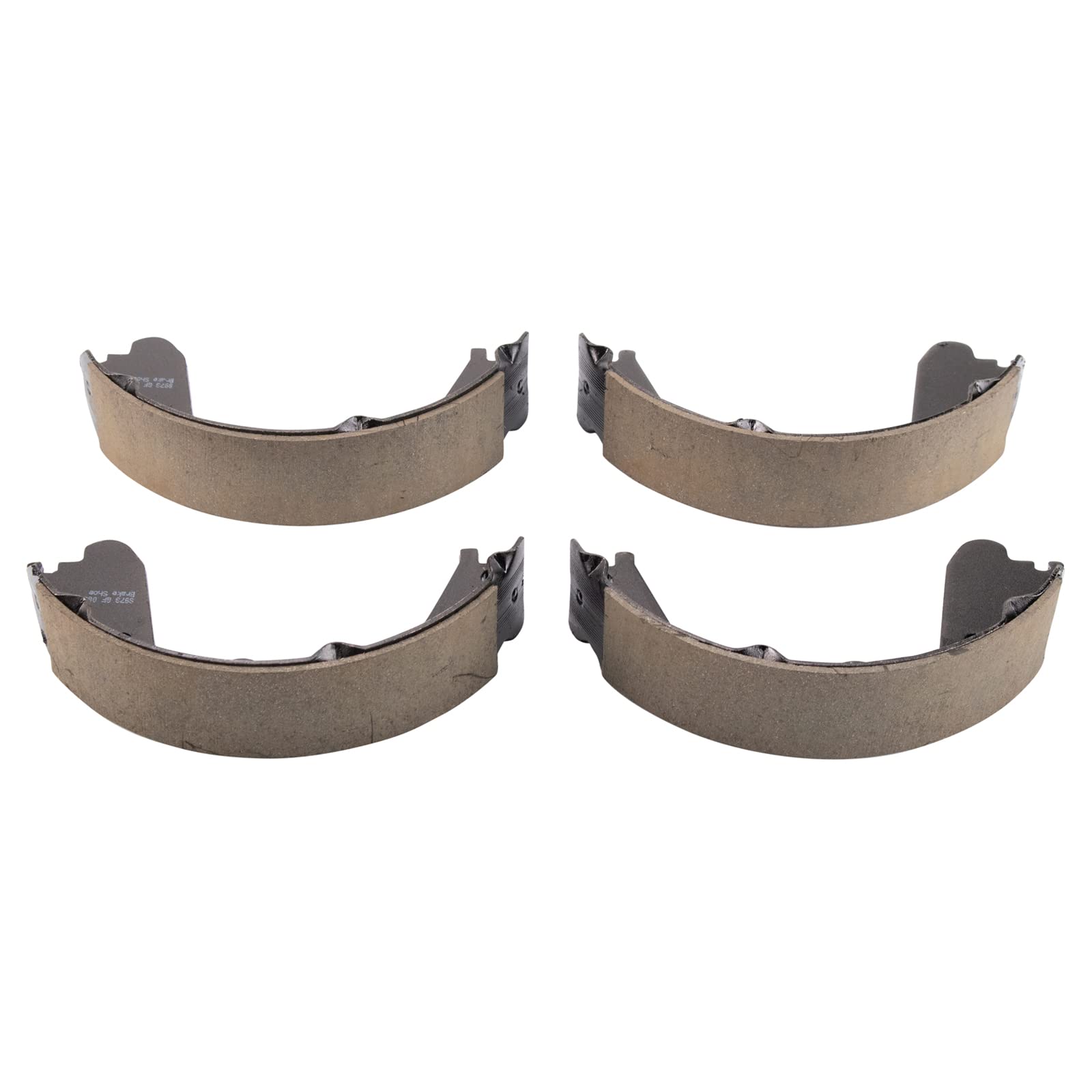 Trq Rear Brake Pad & Rotor Kit Brake Pads Brake Rotor Parking Brake Shoe Set Ceramic Compatible With 2009-2019 Chevrolet Express
