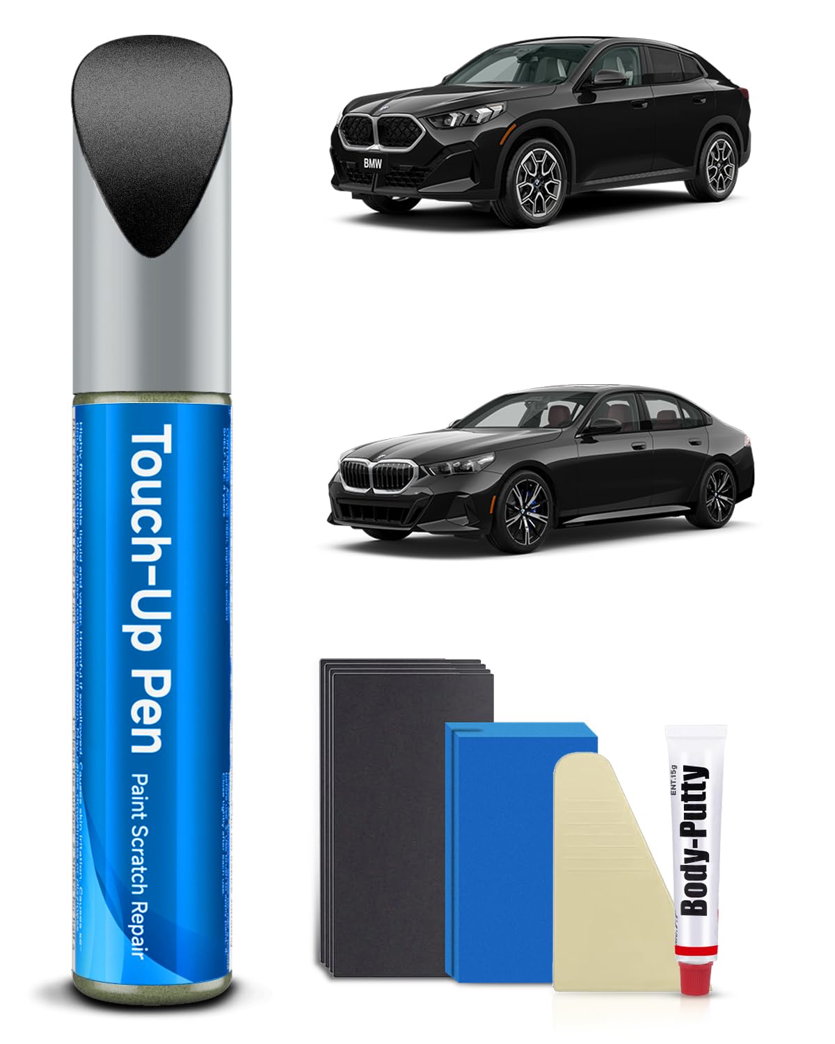 TESLAUNCH Black Sapphire(475) for BMW Car Touch Up Paint Kit,Exact Match Car Scratch Repair Touch Up Paint Kit (Black Sapphire M