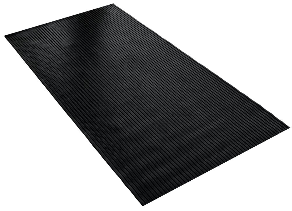 BDK GMT330 Black 8' x 4' Flex Tough Garage Thick Heavy Duty Rubber Floor Mat/Protector for Garage, Shop, Parking, Patio, Entranc