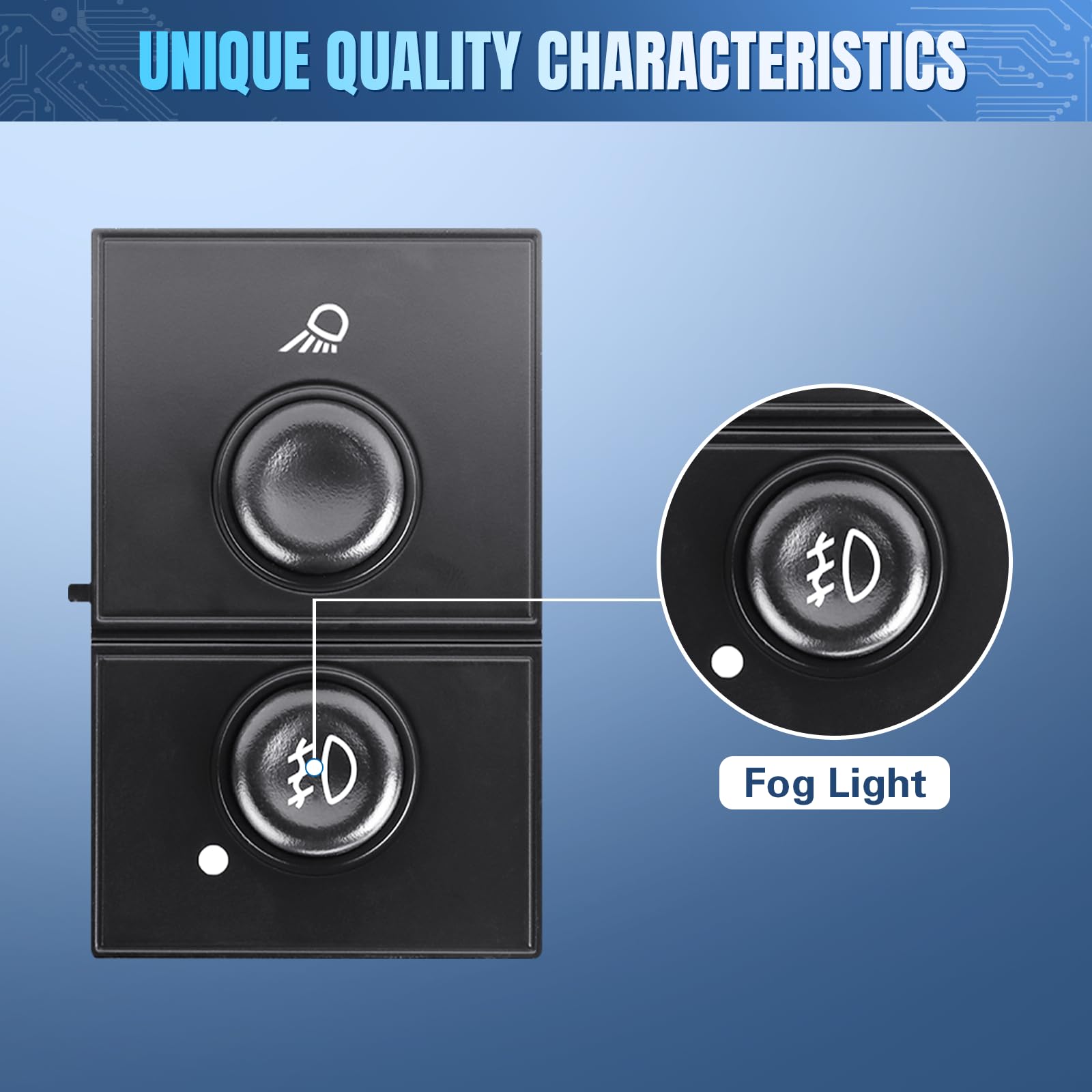 Lcwrgs 19381535 15143597 Headlight Switch & Fog Light Switch Replacement For 2003-2007 Chevy Silverado Suburban Tahoe Avalanche,