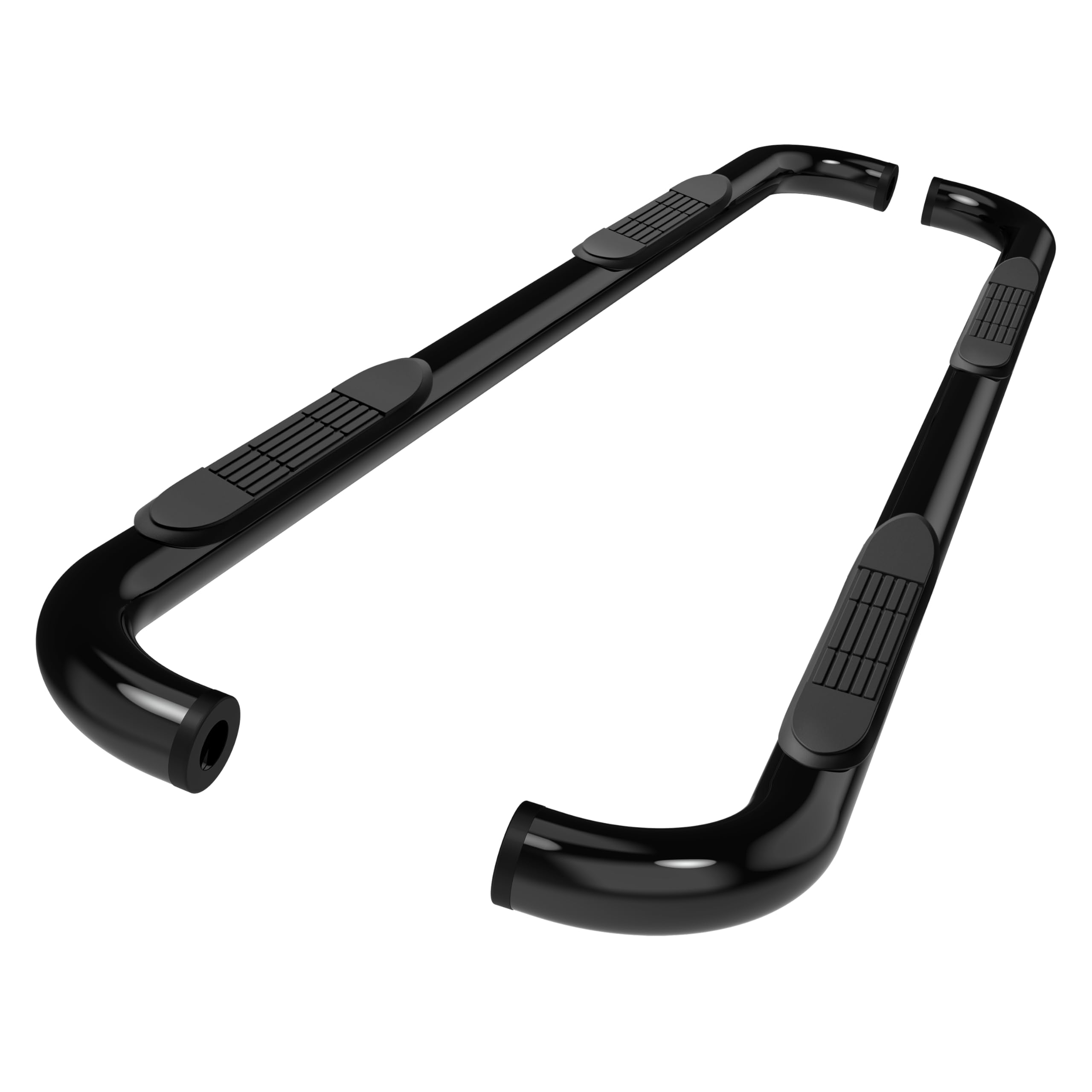 Tac Side Steps Running Boards Fit 2001-2018 Chevy Silverado/Gmc Sierra 1500 | 2001-2019 Chevy Silverado/Gmc Sierra 2500 3500 Crew Cab Truck Pickup 3' Black Side Nerf Bars Off Road Accessories 2 Pcs