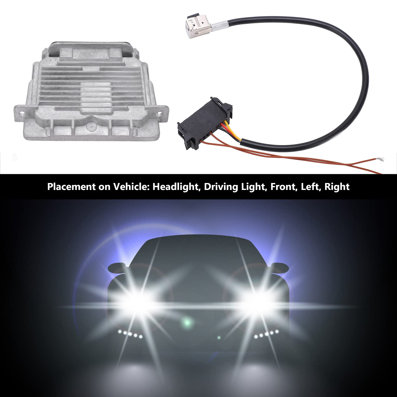 KIMISS Xenon Headlight Ballast Assembly 68222897AA for Grand Cherokee 2014-2020 - Reliable Control Module, Popular Size