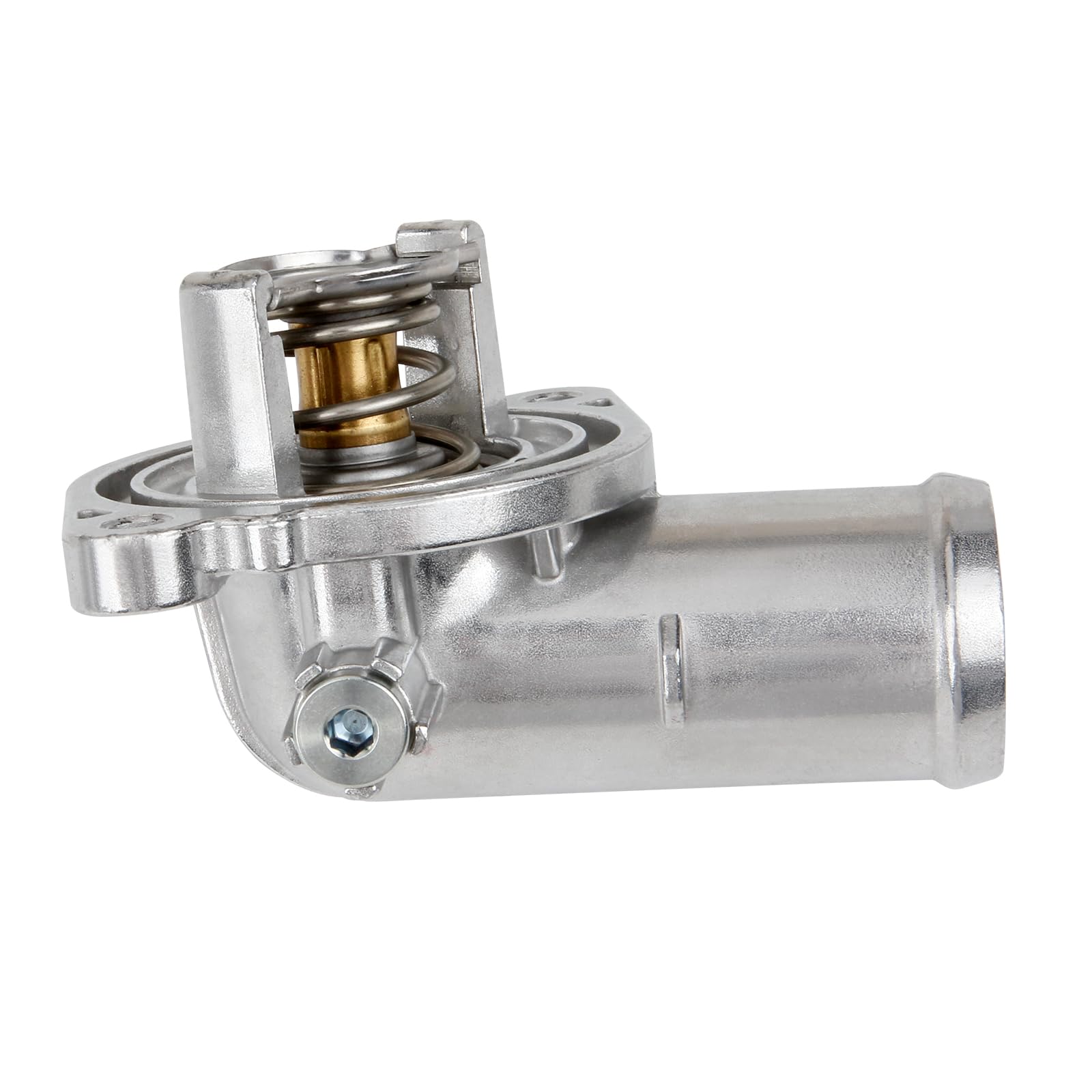 Mitzone Upgrade Aluminium Thermostat Housing Assembly Compatible With 2011-2021 Jeep Dodge Ram Chrysler 3.6L 3.2L V6 Vehicles -