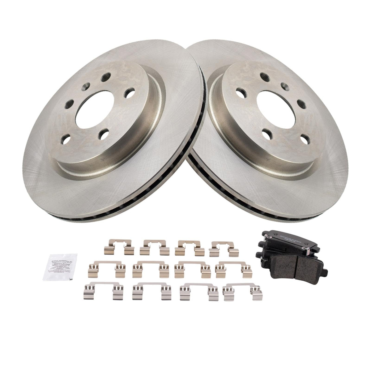 Trq Rear Brake Pad & Rotor Kit Ceramic Compatible With 10-11 9-5 14-20 Impala 10-16 Lacrosse 13-15 Malibu 16 Malibu Limited 11-1