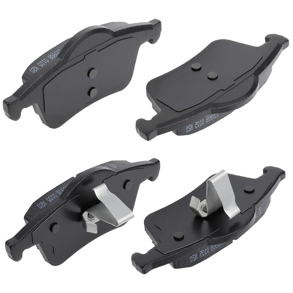 Automuto 4Pcs Rear Semi-Metallic Disc Brake Pads Set D795 For Volvo S60, S70, S80, V70, Xc70