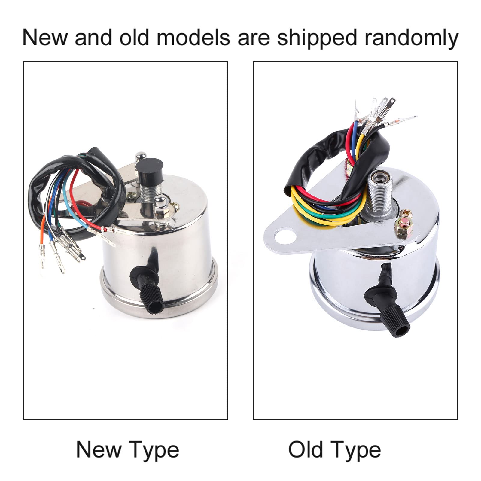 Motorcycle Odometer Speedometer Gauge Signal Dual Digital Display Km/H Universal 1Pc(Black)