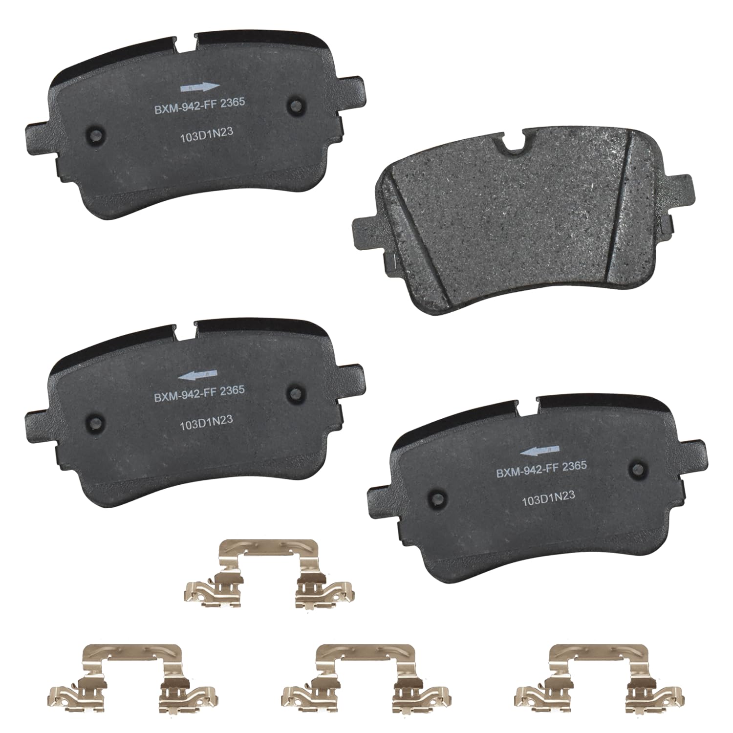 Bendix Premium Sbm2365 Semi-Metallic Rear Brake Pads For Select Models Audi A8 Quattro,E-Tron Quattro,E-Tron Sportback,Q7,Q8,S6,