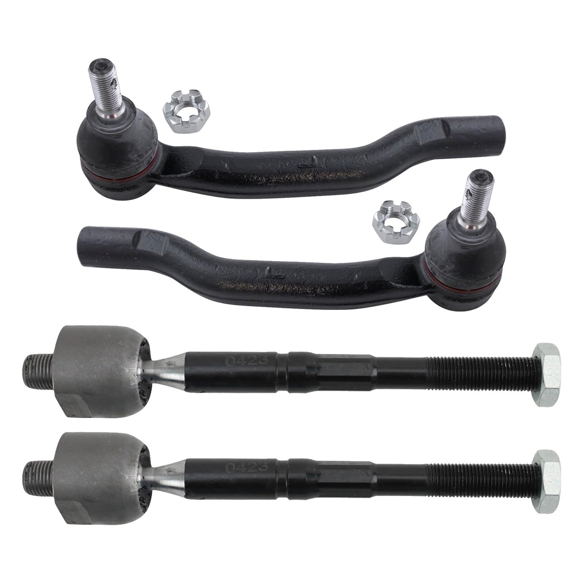 Trq Front Tie Rod Set Compatible With 2013-2018 Toyota Avalon 2012-2017 Camry